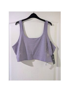 Allbirds | Natural Flow Wool-Blend Crop Tank In Purple Hush